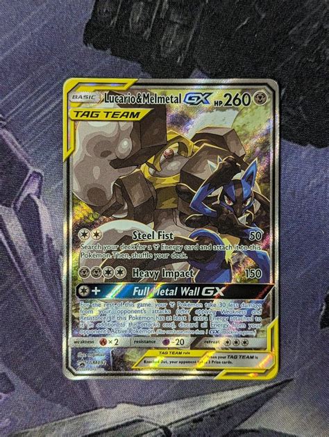 Lucario Melmetal GX Tag Team Alternate ART AA Promo Eeveelution Full