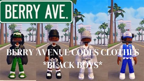 Berry Avenue Codes Clothesblack Boys Youtube