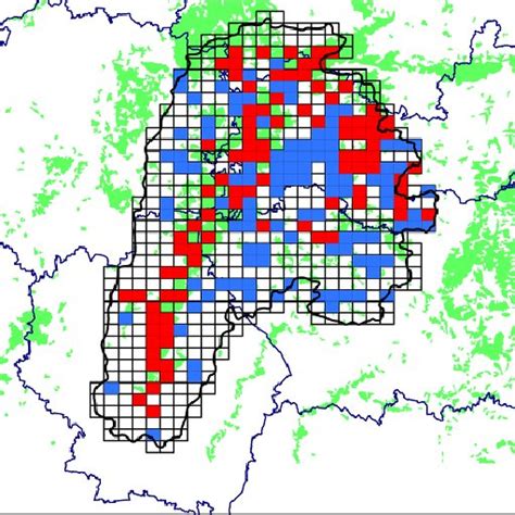 Grid Map Of The Moksha River Basin By Grishutkin With