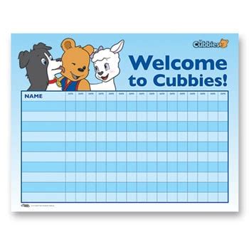 Awana Cubbies Wall Attendance Chart – Awana