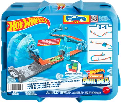 Amazon Hot Wheels Toy Car Track Set Track Builder Wind Gravity Pack Playset With