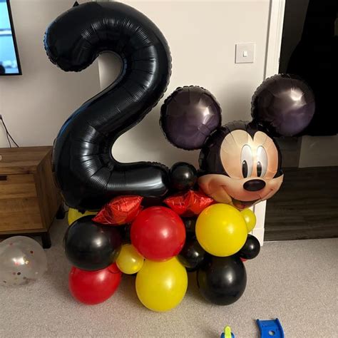 Diy Large Mickey Mouse Balloon Sculpture Mickey Balloon Stack Mickey