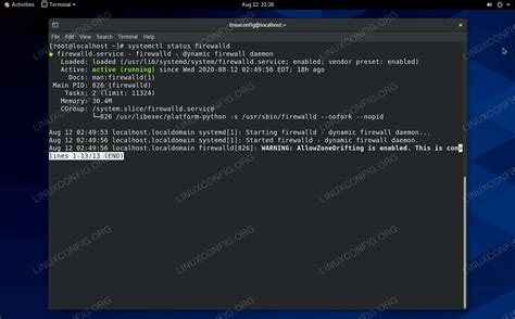 Install Firewalld On Centos Linux System Linuxconfig