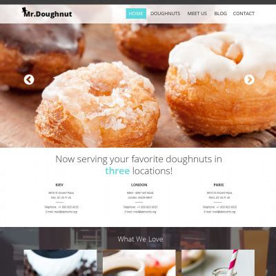 Bakery Website Templates