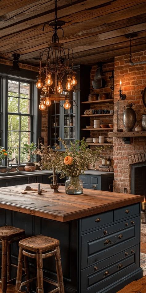 embrace rustic charm  farmhouse style kitchen ideas   rustic