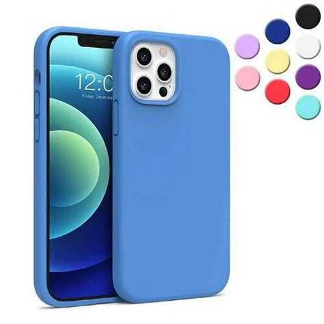 Silicone Case For Iphone 12 Pro Max Shock Absorbent Raised Edge