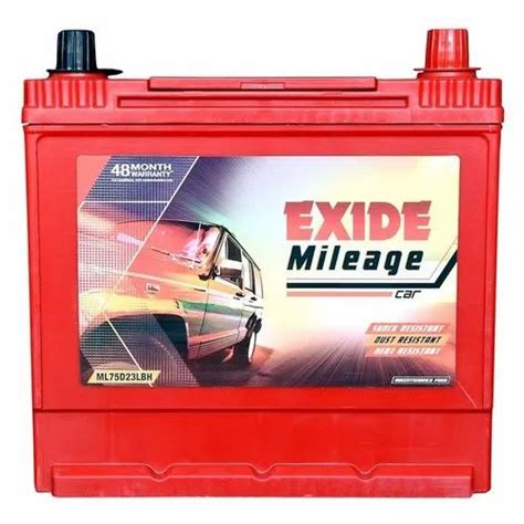 Capacity Ah Exide Mileage Red Car Battery Model Name Number