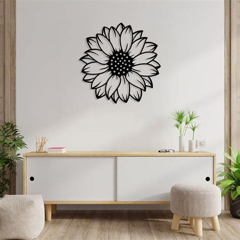 Metal Sunflower Wall Art - BrossHome