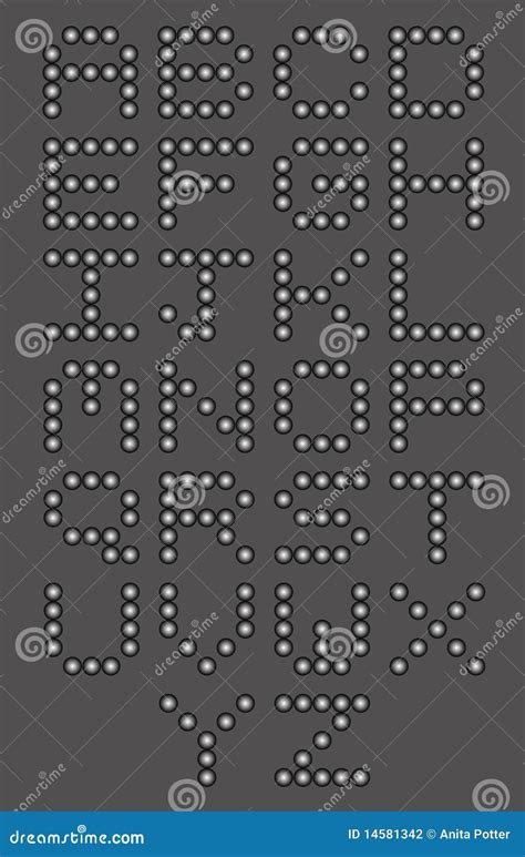 Circle Font Set Stock Photography - Image: 14581342