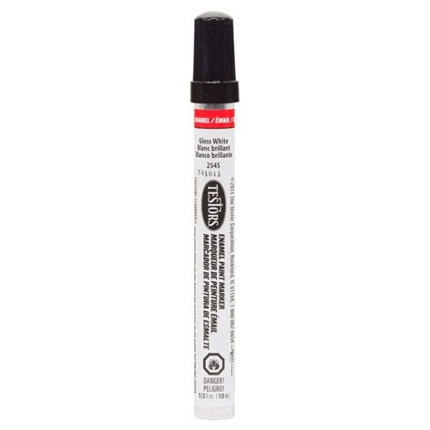 Testors Gloss White Enamel Paint Marker 6 Pack 2545c The Home Depot