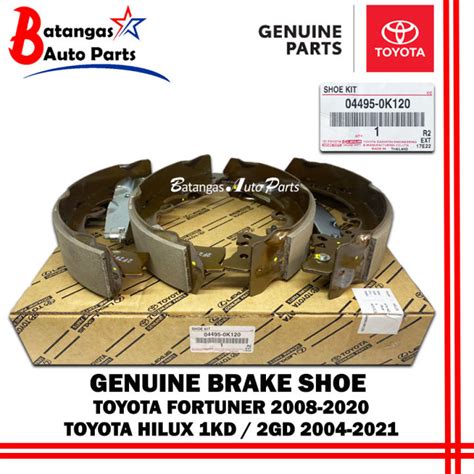 GENUINE BRAKE SHOE TOYOTA FORTUNER 2005 2021 HILUX 1KD 2GD 2004 2021