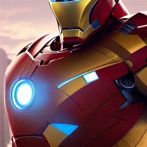 Portrait Of Iron Man Reflect Chrome 8 K Uhd Unreal Stable Diffusion