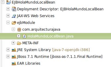 EJB IV JEE 6 Y LocalBeans Arquitectura Java