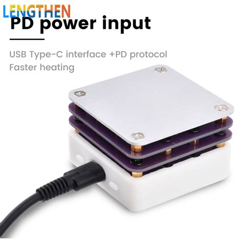 LENGTHEN 65W Mini Hot Plate Soldering Preheating Station Preheater Multi Intelligent Modes Built