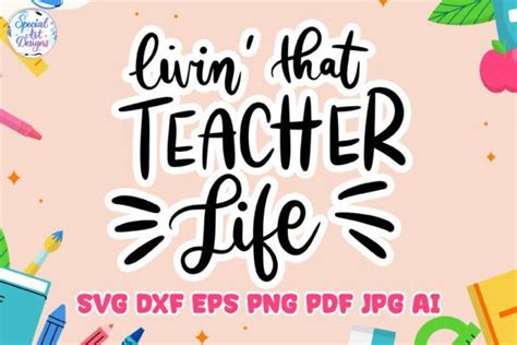 Teacher Svg Hand Lettered Svg Graphic By Specialartdigitaldesigns