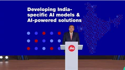 Ril Agm Reliance Jio Says India Specific Ai Models Solutions In