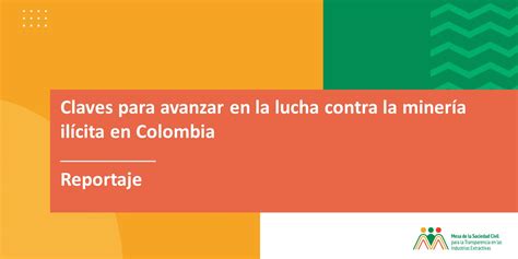 Claves Para Avanzar En La Lucha Contra La Minería Ilícita En Colombia