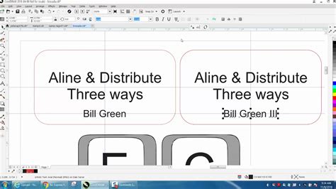 Corel Draw Tips Tricks Align Distribute More Info Youtube