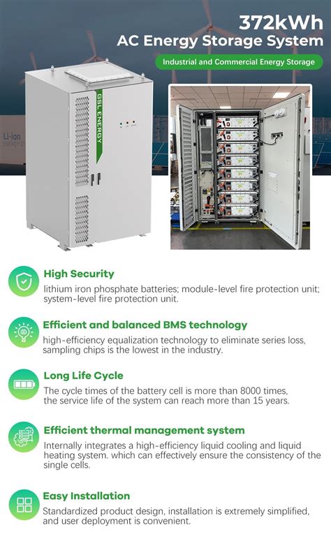 Gsl Energy Industrial Commercial Outdoor Cabinet Energy Storage