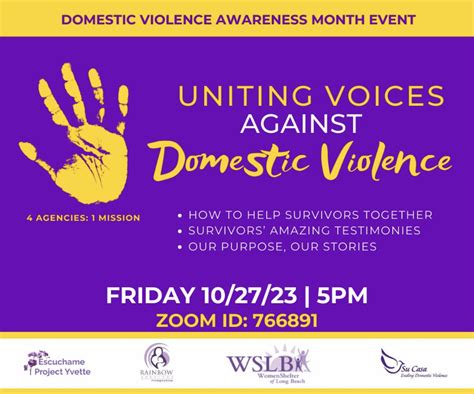 Uniting Voices Against Domestic Violence Los Angeles County District