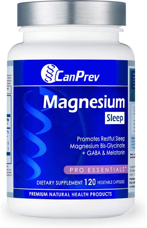 Canprev Magnesium Bisglycinate Chelated Gaba And Melatonin 120 Caps Muscle