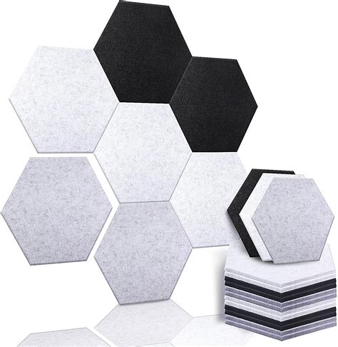 Paneles Acústicos Adhesivos Hexagonales Paneles Acústicos De 12 X 10 X