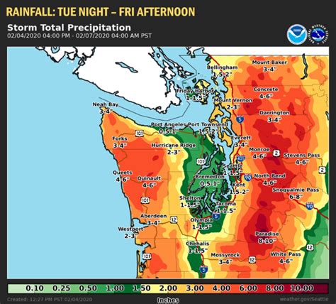 Up To 4 Inches Of Rain Possible By Friday Forecasters Say Seattle