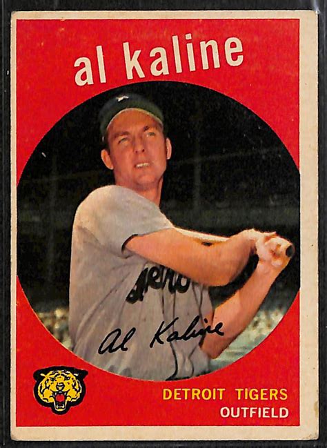 Lot Detail Lot Of 350 1959 Topps Baseball Cards W Al Kaline