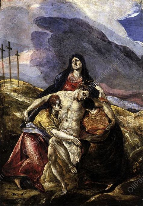 Pieta The Lamentation Of Christ El Greco Oil Paintings