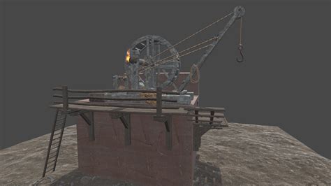 Medieval Construction Crane 3D model - TurboSquid 2109820