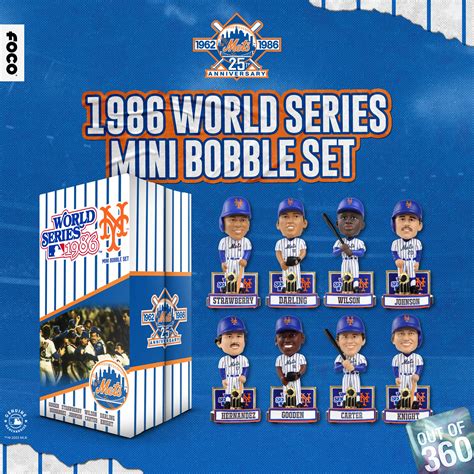 FOCO Releases 1986 New York Mets World Series Mini Bobble Set ...