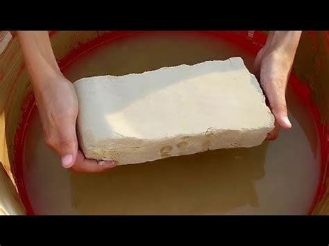 Multani Mitti Dirt Handmade Cube Shapes Crumbling In Water Youtube