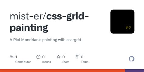 Github Mist Ercss Grid Painting A Piet Mondrians Painting With Css