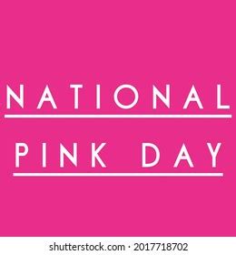 National Pink Day June 23 Holiday Stock Illustration 2017718702