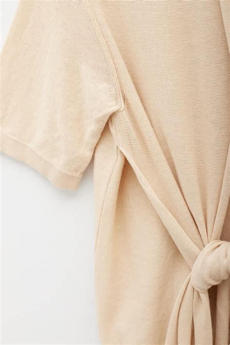 Lemaire Rosy White Knotted T Shirt Iamnue