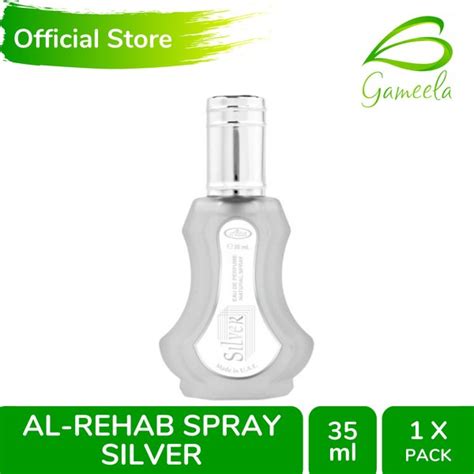 Jual Crown Perfumes Al Rehab Silver Kemasan Botol Spray 35 Ml Al