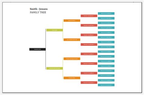 Family Tree Templates Excel Luxury Family Tree Template For Excel ...