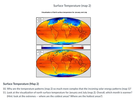 [solved] Surface Temperature Map 2 Visualization Of Earth Surface Course Hero