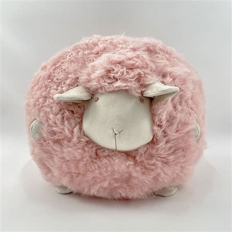 Pink Plush Curly Lamb Sheep - Outpost Original