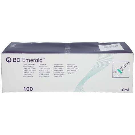 BD Emerald Seringue Jetable Avec Aiguille 10ml 21g 1 2 100 Pc S