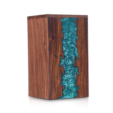 Epoxy Urn Box Epoxy Resin Rosewood Urn Box Cremation Urns For Adult