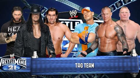 Undertaker Roman Reigns The Great Khali Vs Randy Orton John Cena