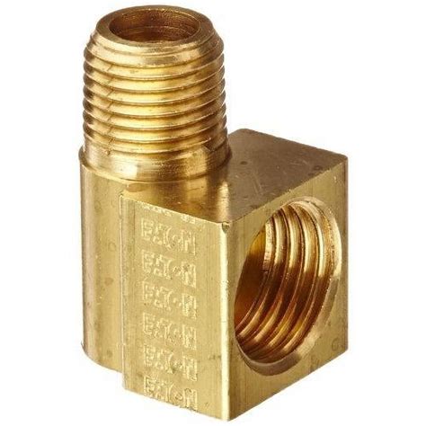 Eaton 402X5 Brass CA360 Inverted Flare Brass Fitting 90 Degree Elbow