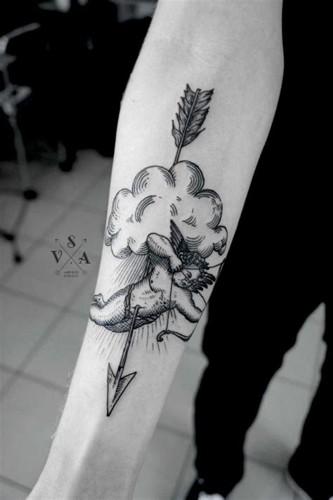 Cupid tattoo by Andrei Svetov - Tattoogrid.net