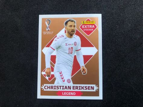 Figurine Panini World Cup Qatar Extra Sticker Legend Eriksen