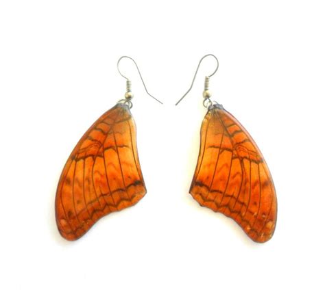 Real Butterfly Wings Earrings Handmade Jewelry Gift Honey Etsy