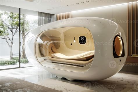 AI generated A futuristic bedroom with zero-gravity sleep pods 42601984