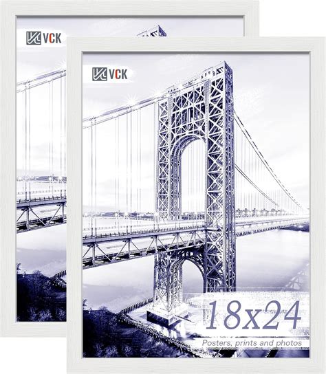 Amazon.com - VCK 18x24 Poster Frame Set of 2 - White, Textured ...