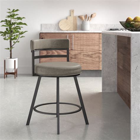 Trent Austin Design Pullins Swivel Upholstered Counter Stool With