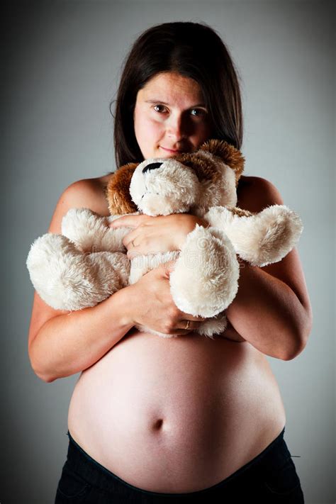 Weeks Pregnant Woman Stock Photo Image Of Naked Female